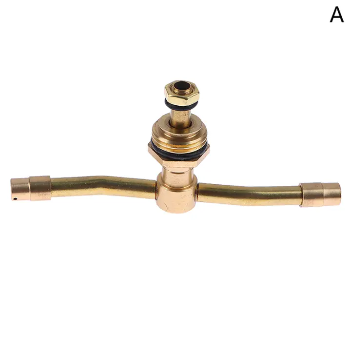 1Pc Rojell 360° Rotativo Automático Riega Jardín Hierba Irrigación Agua Rojell Boquilla De Rociador De Latón Rotatoria - 1