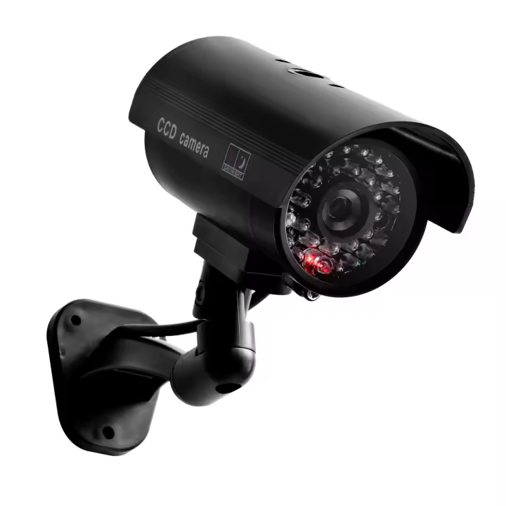 Cámara Falsa Con Luz LED Roja Y Flash Para Simulación De Seguridad CCTV Impermeable Para Interior Y Exterior Eleopard - 1