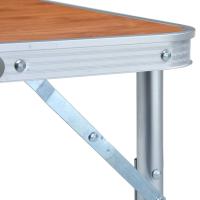 vidaXL Mesa de camping plegable aluminio 60x45 cm - details 4