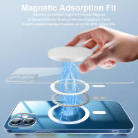 Carcasa Magnética De Lujo Para iPhone Compatible Con Magsafe Transparente Resistente a Arañazos Y Huellas Con Carga Inalámbrica Compatible Con Modelos 15 13 12 Mini 11 14 pro Max 8 plus X XR XS MAX - details 5