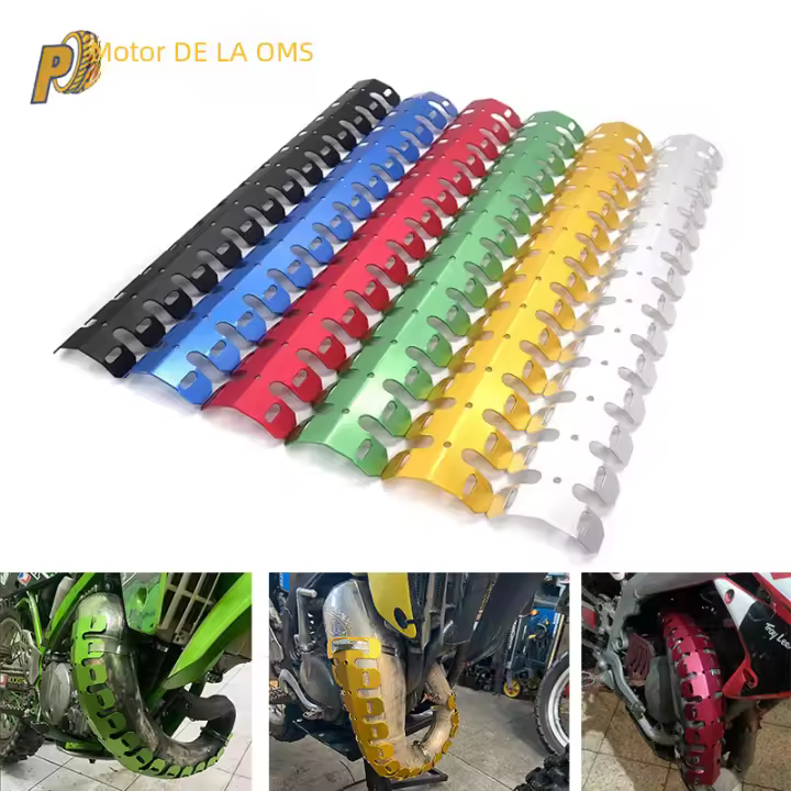 Protector De Escape Para Motocicleta Escudo De Calor Para Muffler Universal De Aluminio Para HONDA CRF 450X/250LX YAMAHA YZ125 YZ250 YZ426F YZ450F - 1