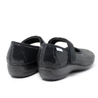 CABRERA 5330 Zapatillas de estar por casa muj 23773 XL MERCEDES CONFORT, SERP. NEGRO - details 1