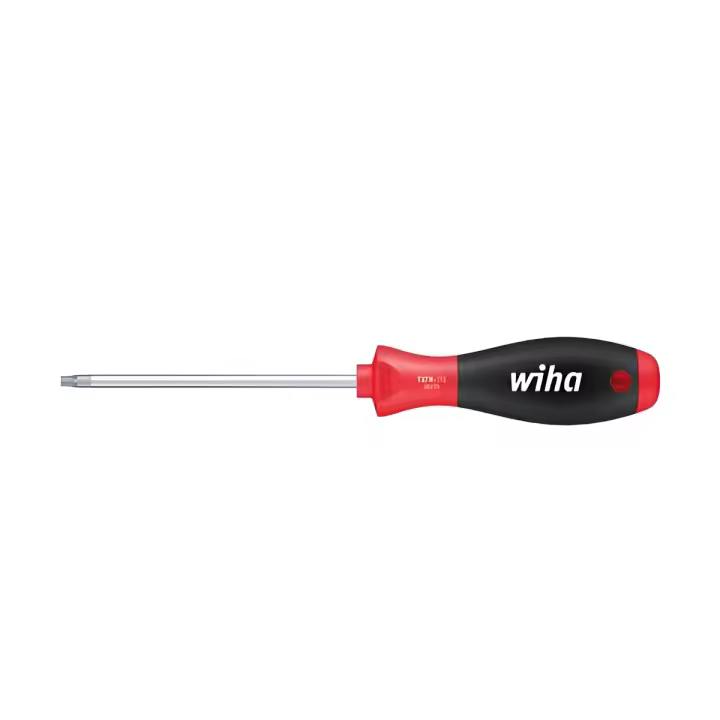 Wiha destornillador softfinish® torx® tamper resistant (con taladro), con varilla redonda (01301) t15h x 80 mm - 1