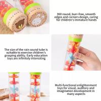 Juguete Educativo Montessori Para Bebés Llovizna Arcoíris Vaso De Arena Música Rattle Juguete Sensorial Para Niños - details 4