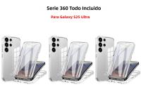 Funda De Protección Completa 360 Para Samsung S25 S24 S23 S22 S21 S20 FE S10 S9 S8 Nota 8 9 10 plus 20 Ultra A52 A53 A55 A54 Material PC + TPU Antigolpes Antisuciedad Transparente Anti-Resbaladizo - details 0
