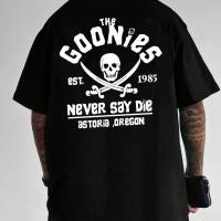 Camiseta Casual Para Hombres Con Impresión De Letras Estilo De Verano Y Primavera Cuello Redondo Manga Corta Material De Algodón Y Poliéster - details 3
