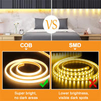 Tira De Luz LED COB 220V Con Interruptor Y Enchufe EU Impermeable Para Decoración De Exterior Y Habitaciones En El Hogar - details 1