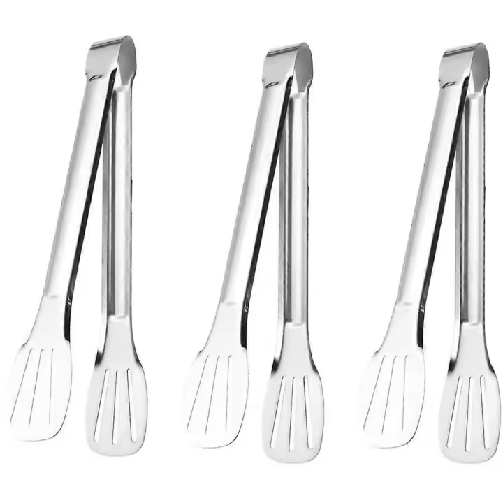 Kitchen TongsFrying TongsCooking Food Tongs BBQ Tongs Cake Clip Stainless Steel Food Steak Clamp Buffet Kitchenware Cooking Utensils3 pcs - 1