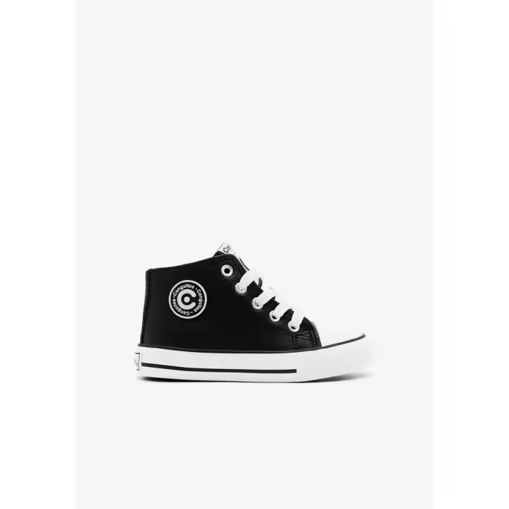 Zapatillas Altas Unisex Logo Napa Negro- Conguitos - 1