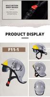 Casco De Motocicleta Retro Medio Cara Con Parabrisas Y Visores HD Para Hombres Y Mujeres Capaz De Ciclismo Y Scooter Material ABS Peso 900g - details 16