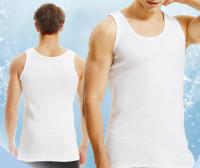 Camiseta de Tirantes para Hombre, Camiseta de Tirantes  color blanco de Algodón, camiseta tirantes hombre - details 1