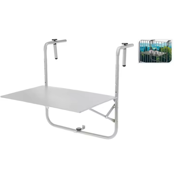 Mesa balconera 60x43 cm gris - 1