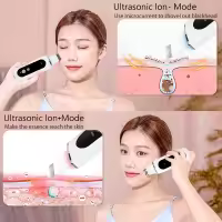Limpieza Facial Profunda Con Scrubber Ultrasonido Eliminador De Quistes Faciales Ionizador De Poros Acné Limpieza De Piel Rechargeable Battery - details 9