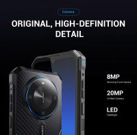 FOSSiBOT F105 Smartphone Resistente, Pantalla HD+ de 6.745 pulgadas, Batería 10300 mAh, 12 GB RAM + 64 GB ROM, Cámara 20 MP + 8 MP, Dual SIM 4G, Chipset Octa-core, Sistema Android 14, Desbloqueado / Reconocimiento Facial / OTG / GPS, IP68/IP69K - Negro - details 14