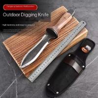 Shovel Multifuncional Para Camping Y Jardín Con Mango De Nogal Herramienta De Tierra Y Aereador De Verduras Para El Uso Doméstico - details 0