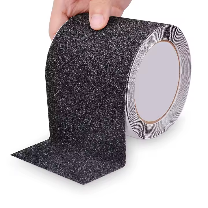 Cinta antideslizante para escalones, 10 cm x 10 m, cinta de agarre de seguridad antideslizante, cinta de agarre de seguridad autoadhesiva, evita que personas mayores, niños y mascotas se resbalen. - 1