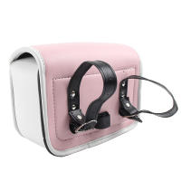Bolsa Trasera De Motocicleta En Cuero Rosa Retro Impermeable Accesorio Universal Para Mopeds Moto Acessorios - details 4