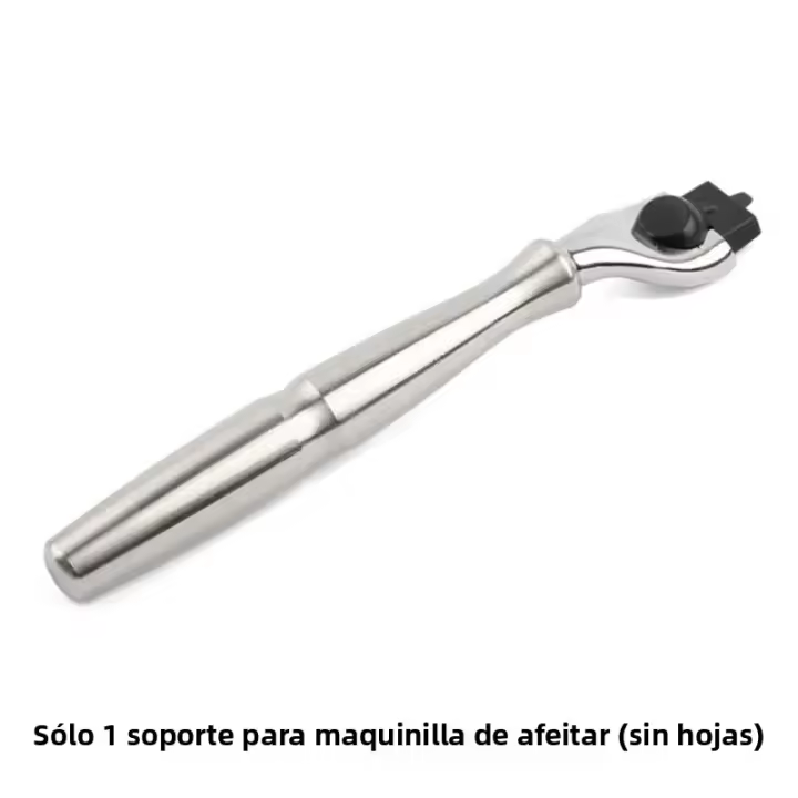 Cuchilla De Afeitar De Acero Inoxidable 304 Para Hombres Mango De Seguridad Portador De Hoja Reemplazable Para Cabello Y Cara - 1