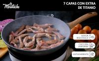 LA MOUSTACHE Sartén QUILMES de Aluminio Fundido con Revestimiento de Titanio Antiadherente, Todo Tipo de Cocinas, Sin PFOA - details 2