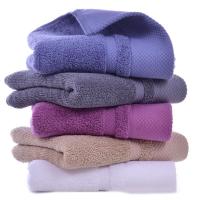 Toalla De Baño Rectangular De Algodón 100% Ultra Suave Y Cómoda Color Sólido Gruesa Lavable En Máquina Secable Para El Baño - details 1