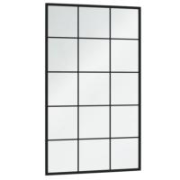 vidaXL Espejos de pared 4 uds metal negro 100x60 cm - details 2