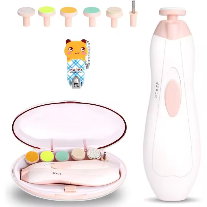 Corthauñas Eléctrico para Bebés, Seguro para recien nacidos, cuida de las uñas de los pies y de las Manos. (AA). - 1