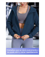 FREES COPES Chaqueta Deportiva Sedosa Mujer - Transpirable Cómoda Ajuste Perfecto Secado Rápido - details 4