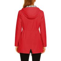 Chaqueta Impermeable Para Mujer Larga Abrigo De Lluvia Con Capucha Para Ciclismo Y Escalada Técnica De Poliéster Secado Rápido - details 21