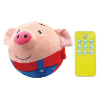 Pelota De Juguete Para Perros Y Gatos Con Dibujos Animados Cerdo Y Perro Peluche Lavable Y Recargable Por USB Bola Saltar Inteligente Para Mascotas - details 2