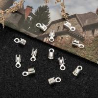 50pc Terminales De Enrollado Plomadas De Cobre Plateadas 10x5x3mm Agujero: 2mm Diámetro Interno: 3mm Para Joyería Y Componentes De Encanto - details 1