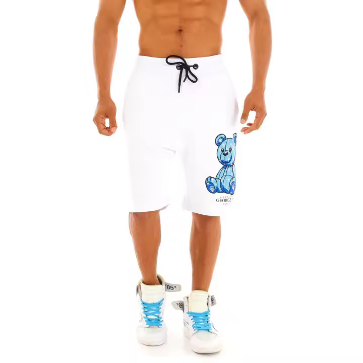 GEORGE-V .Pantalon Corto Hombre GV-2237 White/Blue. - 1
