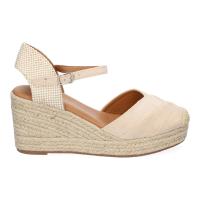PuntoSalao Alpargatas de cuña cómoda de esparto para mujer beige VR5-1519 - details 1