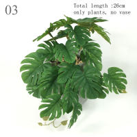 Planta Artificial De Valla Peacock Y Tortuga Hoja Begonia Verde Hierba En Maceta Para Decoración De Balcón Y Jardín Interior - details 4