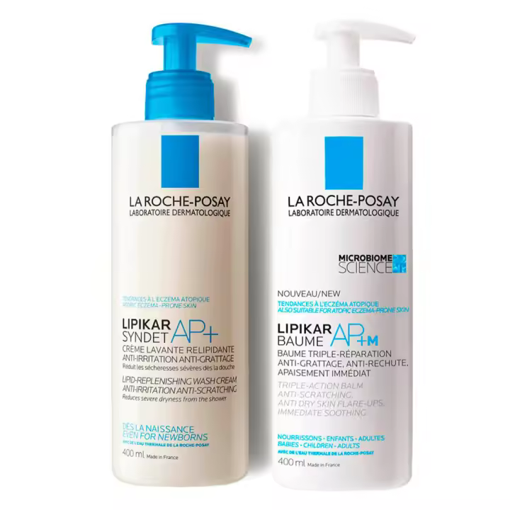 Rutina La Roche Posay Lipikar Syndet Ap Crema 400 ml +  Lipikar Baume Ap 400 ml Pack - 1