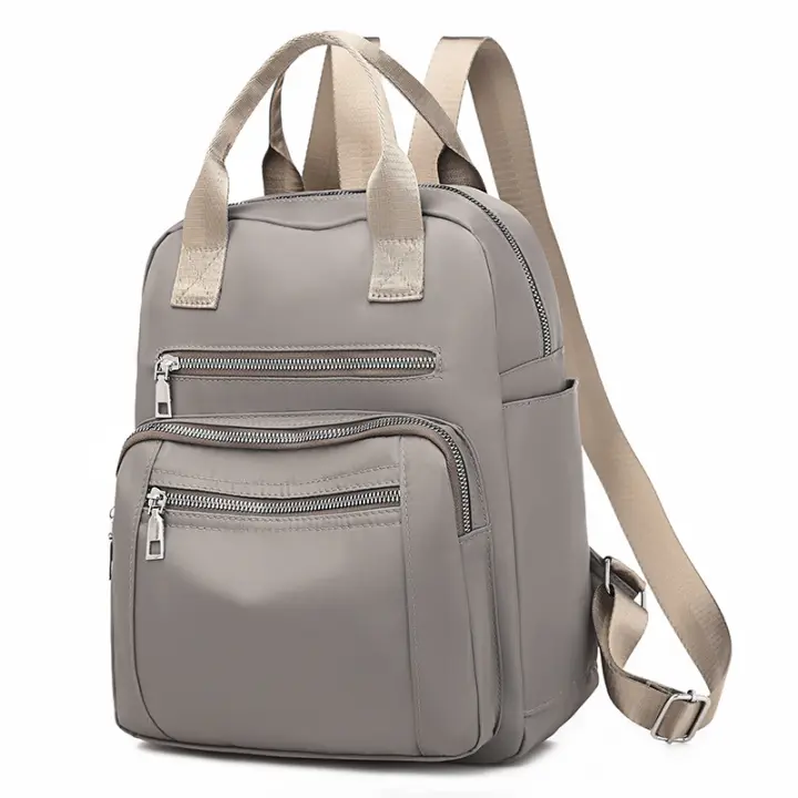 Mochila de viaje informal para mujer, bolso de hombro Oxford impermeable, bolso de mano de gran capacidad, monedero negro, paquete escolar - 1