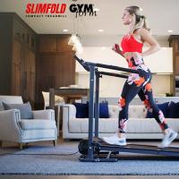 GYMFORM Cinta de correr plegable profesional Slimfold PRO, Velocidad de 1 a 12 km/h, 4 Niveles inclinación ajustables, 3 programas de fitness automático, Pantalla LCD integrada, Cinta de caminar Andar, fácil de almacenar,  Fitness para el hogar - details 4