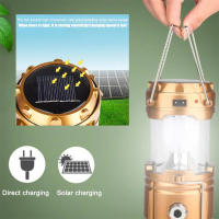 Linterna Portátil Recargable USB Y Solar Luz LED Potente Impermeable Para Pesca Al Aire Libre Camping Senderismo Trabajo Emergencias - details 3