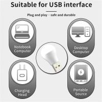 8pcs Luces De Lectura LED USB Para Libros Protección Ocular Luz Nocturna Redonda Para Carga De Teléfonos Móviles Y Computadoras - details 14