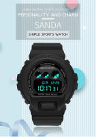 Reloj Deportivo Militar SANDA G Style Para Hombre Y Mujer Pantalla Digital LED Reloj Luminoso Resistente Al Agua Con Luz Trasera Y Alarmas - details 0