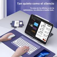 Teclado Inalámbrico Bluetooth Redondo Silencioso CASEPOKE Compatible Con Samsung Xiaomi Google Huawei iPad Móvil Y Ratón - details 1