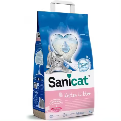 Arena Sanicat Kitten Litter para Gatos 5 L - 1