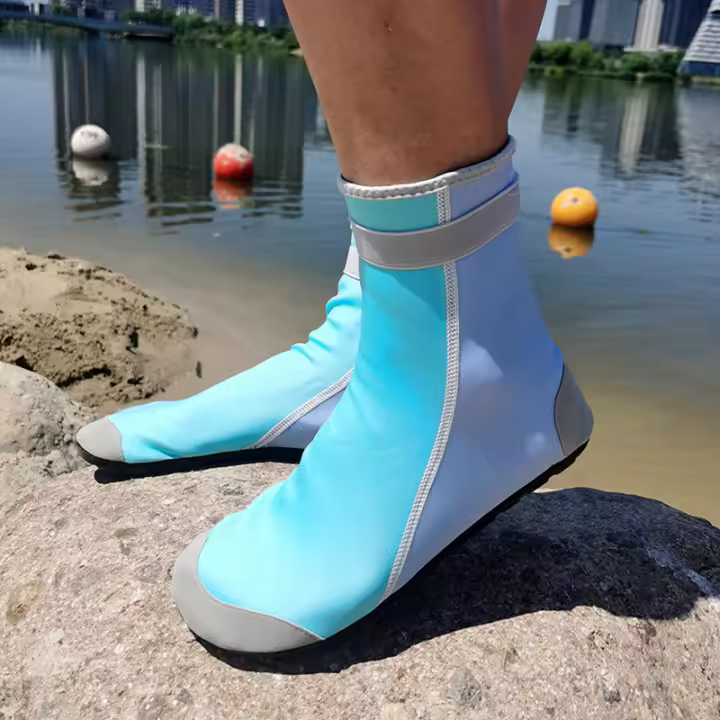 Calcetines de playa altos para niños, zapatos de secado rápido, zapatos antideslizantes para niños y niñas, calcetines de buceo para natación y adultos anticortes en la playa - 1