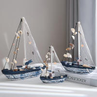 Barco De Concha Azul Y Blanca Decoración Mediterránea Hecho a Mano Regalo De Artesanía Vintage Estilo Náutico Suave Navegación - details 7