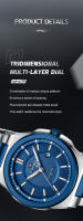 Reloj De Pulsera Para Hombre NAVIFORCE 2023 Acero Inoxidable Militar Casual Resistente Al Agua Cuarzo Calendario Deportivo - details 7