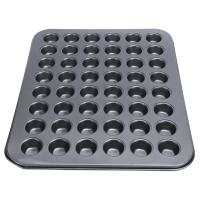 Molde Para Cupcakes Redondos Mini 48 Piezas Horno a Gas Y Eléctrico Antiadherente De Acero Carbono Uso En Cocina Y Hogar - details 4