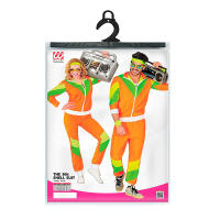 Disfraz Chándal naranja años 80s hippie adulto unisex - details 2