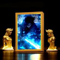 Figura De Anime Con Luz Paint Photo Frame League of Legends Lámpara LED Acción Para Decoración De Habitación Regalos De Navidad - details 4