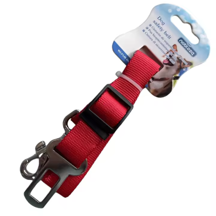 Nobleza Cinturón Ajustable para Perros y Gatos 60 cm  Protección en el Auto - 1