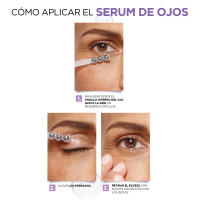L'oreal Paris | Serum Ojos Revitalift Filler 2,5 Ácido Hialurónico + Cafeína. Rellena patas de gallo y corrige ojeras. Aplicador triple roll-on efecto frío. Aprobado por dermatólogos. 20ml - details 2