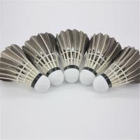 Pelota De Badminton Profesional Hecha De Pluma De Ganso Negra Para Entrenamiento Deporte Material De Cabeza Poliéster Esponjado - details 2